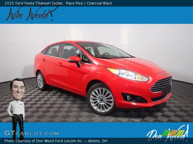 2015 Ford Fiesta Titanium Sedan in Race Red