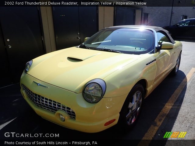 2002 Ford Thunderbird Deluxe Roadster in Inspiration Yellow