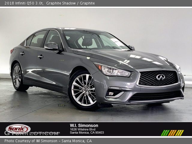 2018 Infiniti Q50 3.0t in Graphite Shadow