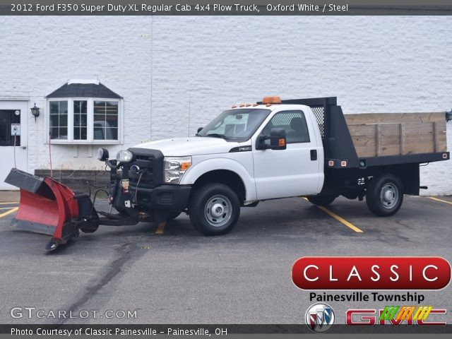 2012 Ford F350 Super Duty XL Regular Cab 4x4 Plow Truck in Oxford White