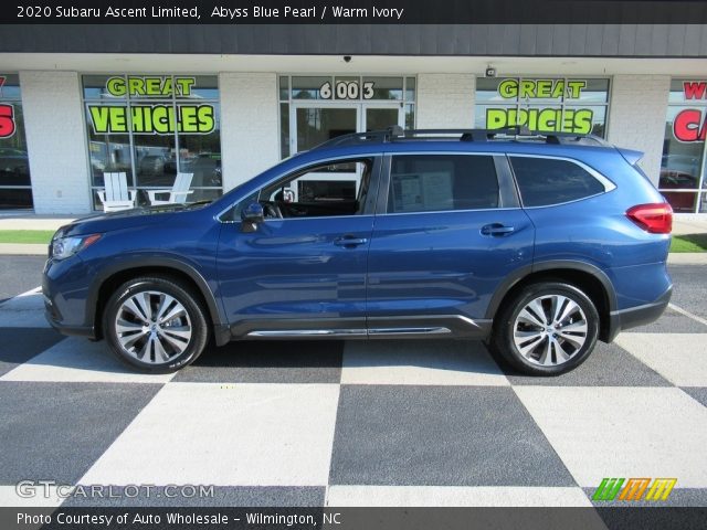 2020 Subaru Ascent Limited in Abyss Blue Pearl