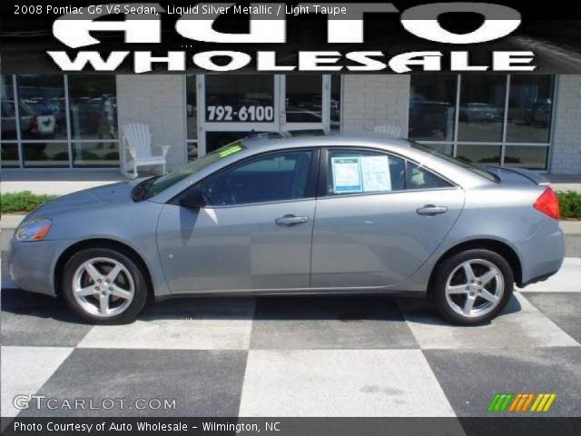 2008 Pontiac G6 V6 Sedan in Liquid Silver Metallic