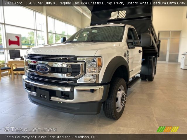 2021 Ford F550 Super Duty XL Regular Cab 4x4 Chassis Dump Truck in Oxford White