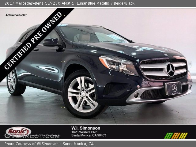 2017 Mercedes-Benz GLA 250 4Matic in Lunar Blue Metallic