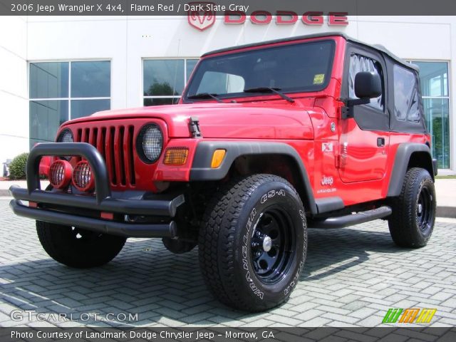 2006 Jeep Wrangler X 4x4 in Flame Red