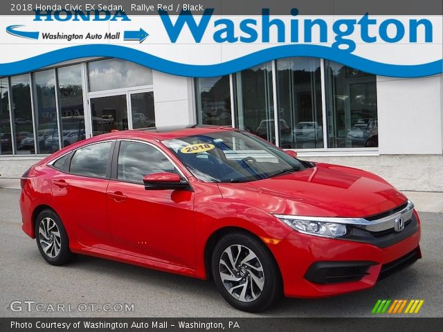2018 Honda Civic EX Sedan in Rallye Red