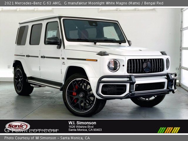 2021 Mercedes-Benz G 63 AMG in G manufaktur Moonlight White Magno (Matte)