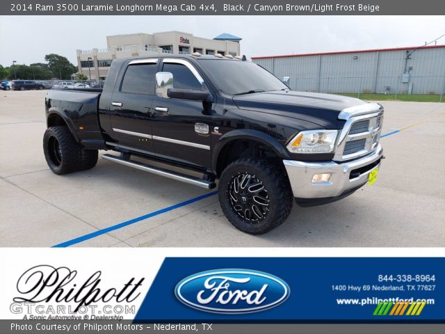 2014 Ram 3500 Laramie Longhorn Mega Cab 4x4 in Black