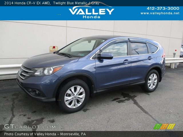 2014 Honda CR-V EX AWD in Twilight Blue Metallic