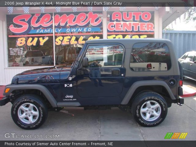 2006 Jeep Wrangler X 4x4 in Midnight Blue Pearl