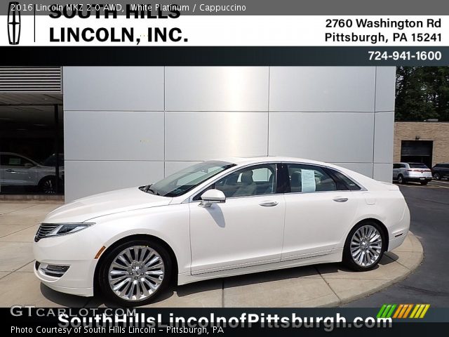 2016 Lincoln MKZ 2.0 AWD in White Platinum