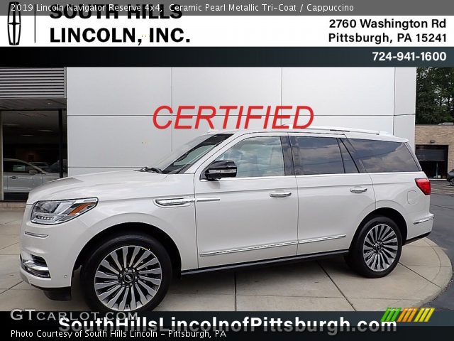 2019 Lincoln Navigator Reserve 4x4 in Ceramic Pearl Metallic Tri-Coat