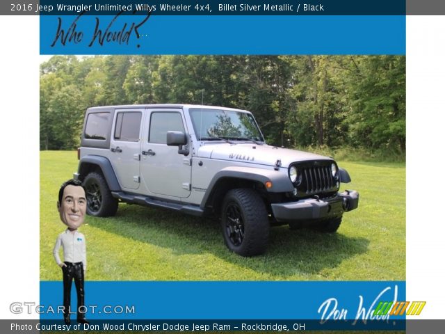 2016 Jeep Wrangler Unlimited Willys Wheeler 4x4 in Billet Silver Metallic