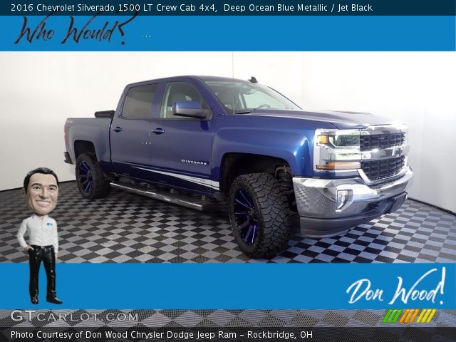 2016 Chevrolet Silverado 1500 LT Crew Cab 4x4 in Deep Ocean Blue Metallic