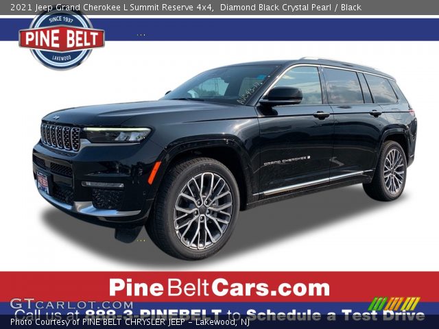 2021 Jeep Grand Cherokee L Summit Reserve 4x4 in Diamond Black Crystal Pearl