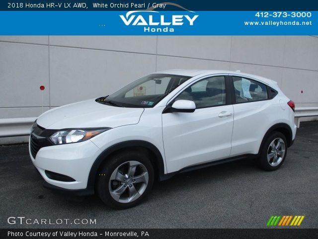 2018 Honda HR-V LX AWD in White Orchid Pearl
