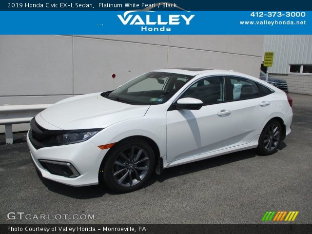 2019 Honda Civic EX-L Sedan in Platinum White Pearl