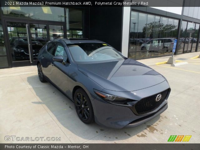 2021 Mazda Mazda3 Premium Hatchback AWD in Polymetal Gray Metallic