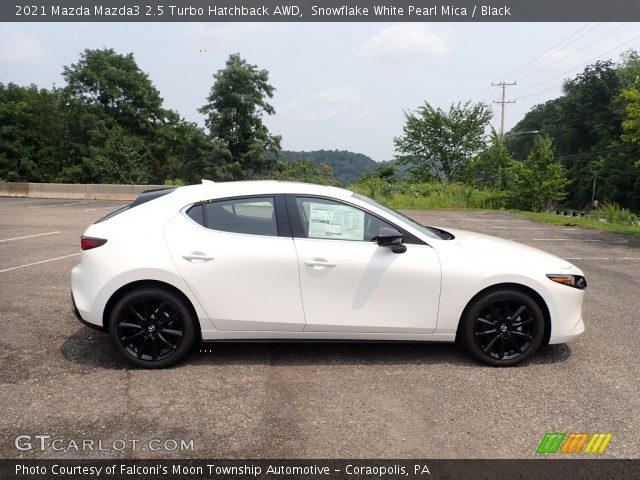 2021 Mazda Mazda3 2.5 Turbo Hatchback AWD in Snowflake White Pearl Mica