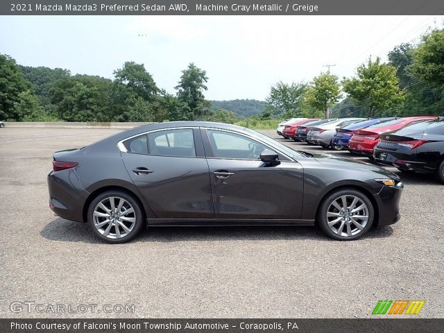 2021 Mazda Mazda3 Preferred Sedan AWD in Machine Gray Metallic