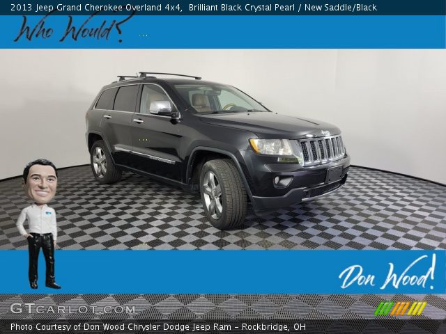 2013 Jeep Grand Cherokee Overland 4x4 in Brilliant Black Crystal Pearl