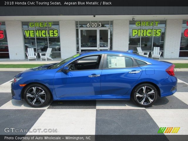 2018 Honda Civic Touring Sedan in Aegean Blue Metallic