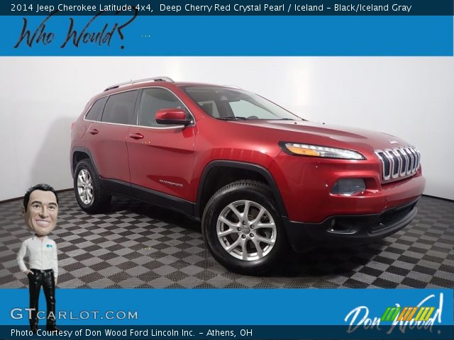 2014 Jeep Cherokee Latitude 4x4 in Deep Cherry Red Crystal Pearl