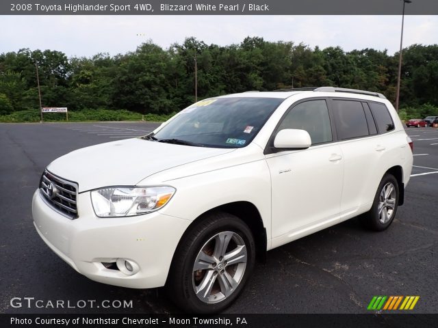 2008 Toyota Highlander Sport 4WD in Blizzard White Pearl