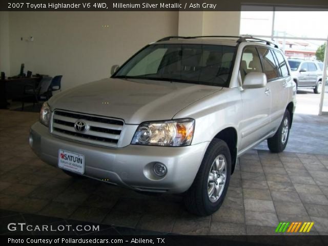 2007 Toyota Highlander V6 4WD in Millenium Silver Metallic