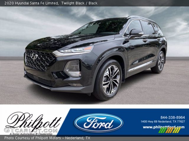 2020 Hyundai Santa Fe Limited in Twilight Black