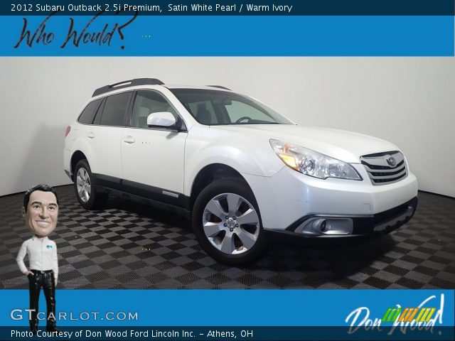 2012 Subaru Outback 2.5i Premium in Satin White Pearl