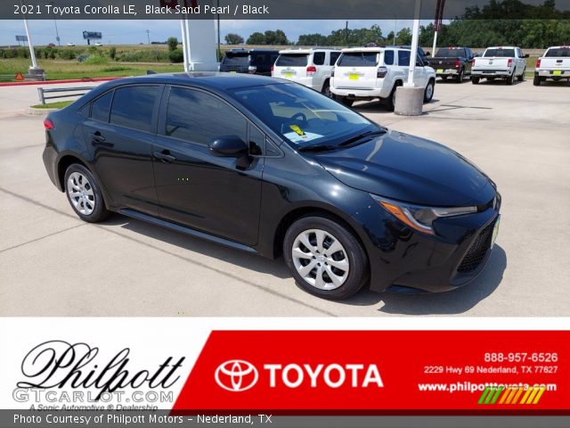 2021 Toyota Corolla LE in Black Sand Pearl