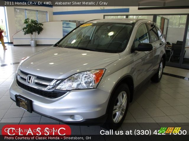 2011 Honda CR-V EX 4WD in Alabaster Silver Metallic