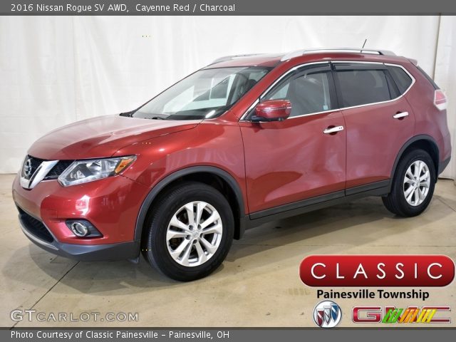 2016 Nissan Rogue SV AWD in Cayenne Red