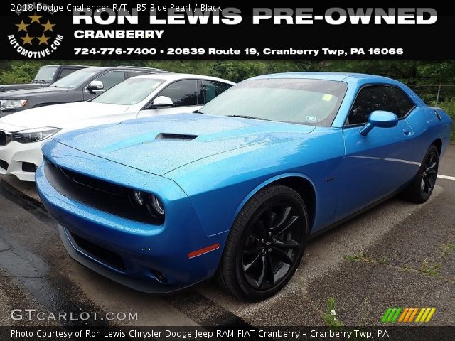 2018 Dodge Challenger R/T in B5 Blue Pearl