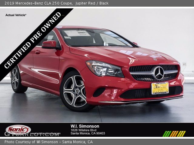 2019 Mercedes-Benz CLA 250 Coupe in Jupiter Red