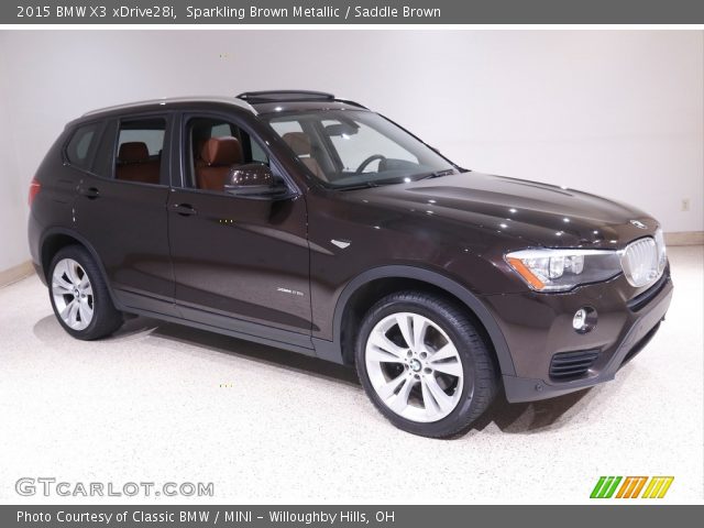 2015 BMW X3 xDrive28i in Sparkling Brown Metallic