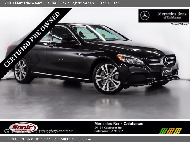 2018 Mercedes-Benz C 350e Plug-in Hybrid Sedan in Black