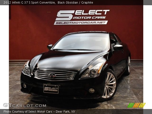 2012 Infiniti G 37 S Sport Convertible in Black Obsidian