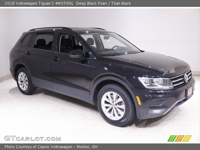 2018 Volkswagen Tiguan S 4MOTION in Deep Black Pearl