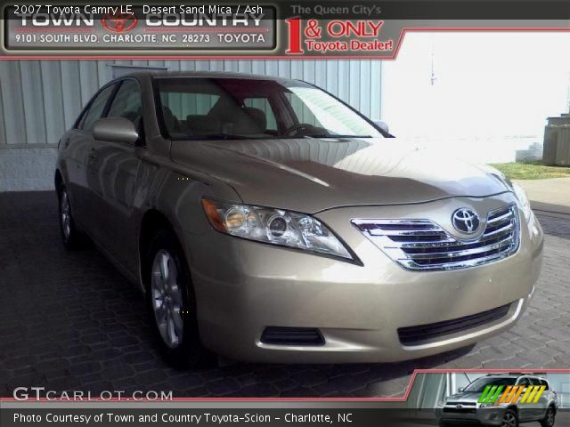 2007 Toyota Camry LE in Desert Sand Mica