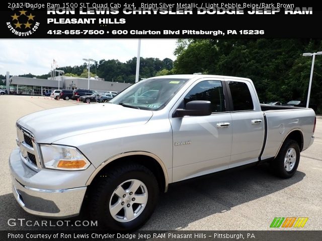 2012 Dodge Ram 1500 SLT Quad Cab 4x4 in Bright Silver Metallic