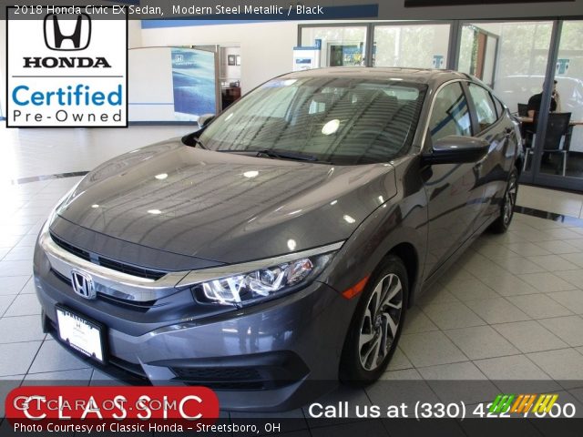 2018 Honda Civic EX Sedan in Modern Steel Metallic