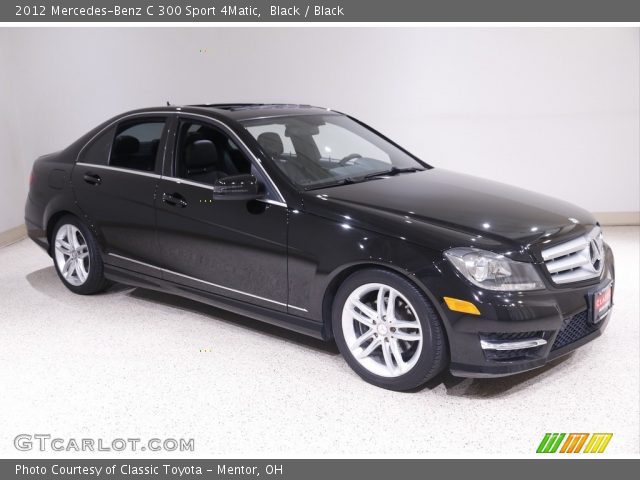 2012 Mercedes-Benz C 300 Sport 4Matic in Black