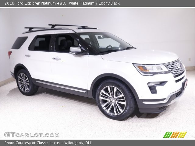 2018 Ford Explorer Platinum 4WD in White Platinum