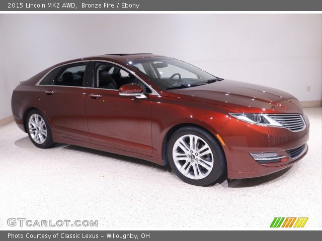2015 Lincoln MKZ AWD in Bronze Fire
