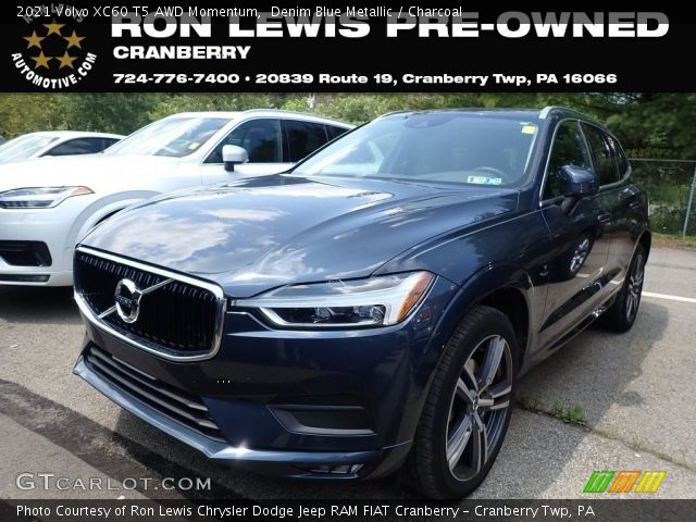 2021 Volvo XC60 T5 AWD Momentum in Denim Blue Metallic