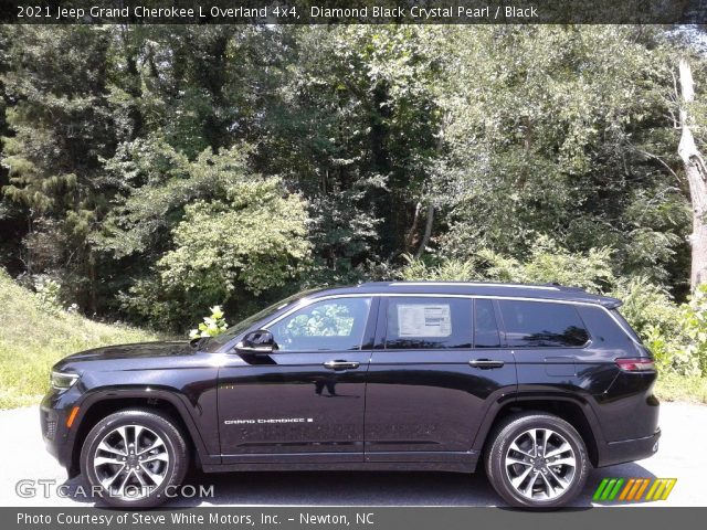 2021 Jeep Grand Cherokee L Overland 4x4 in Diamond Black Crystal Pearl
