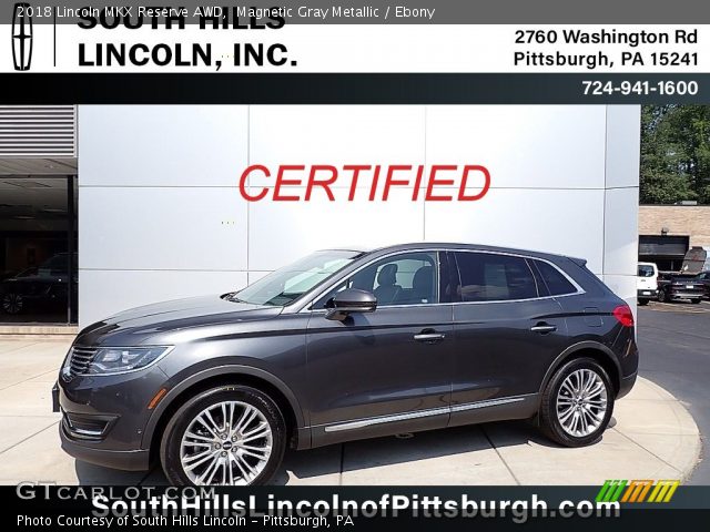 2018 Lincoln MKX Reserve AWD in Magnetic Gray Metallic