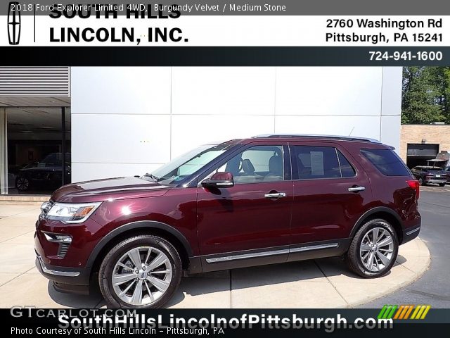 2018 Ford Explorer Limited 4WD in Burgundy Velvet
